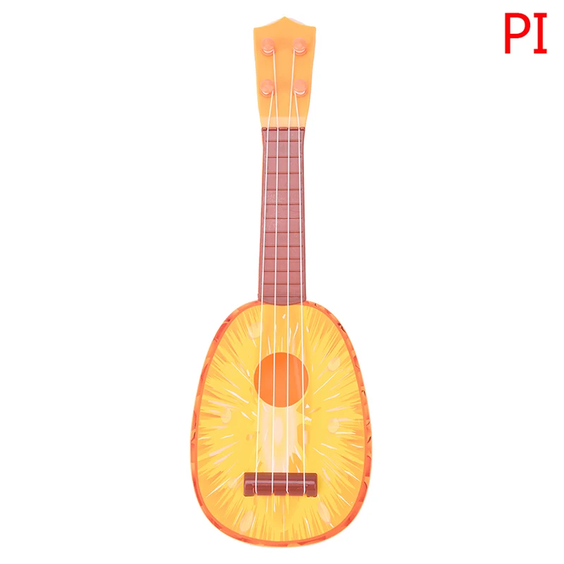 4 струны фрукты Стиль гитара музыкальный инструмент укулеле Дети Рождественский подарок игрушка супер милые дети - Цвет: pineapple