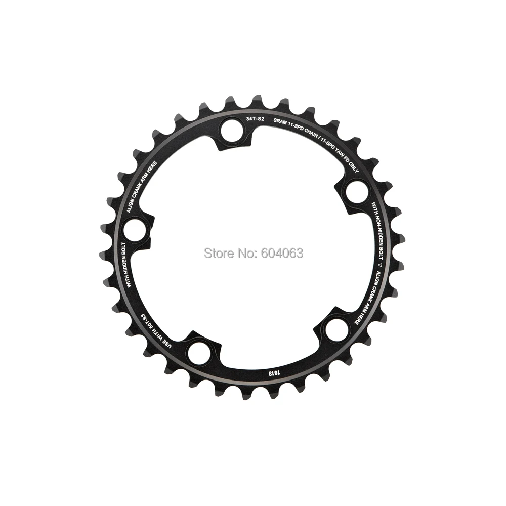 Для Sram RED X-Glide 2*11S ChainRing 34T road 11s дорожный шатун для велосипеда цепь кольцо для SRAM RED 22 Force 22