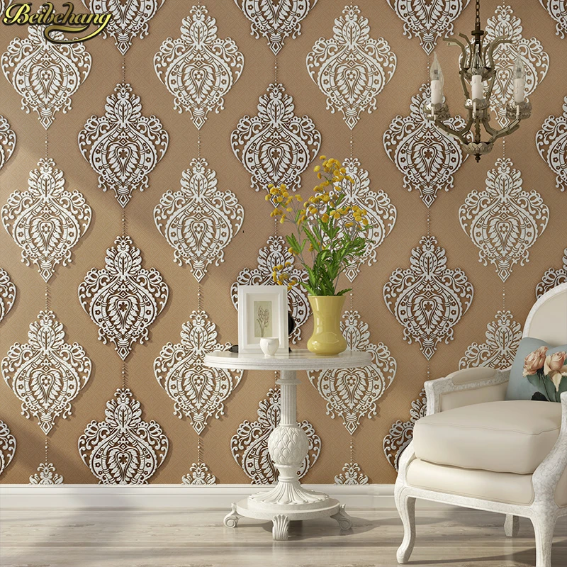 

beibehang Deer skinned Damascus relief 3D Wallpaper For Walls Decor Wall paper Rolls For Bedroom Living room Sofa TV Background