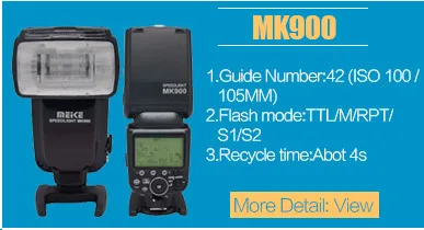 Meike MK-430N i-ttl S1/S2 ЖК-Вспышка Speedlite для Nikon D7100 D7000 D5100 D750 D300s