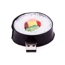 Новые 8 ГБ USB В форме суши Пластик флешка, Черный и белый