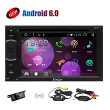 Android 6.0 Car Stereo with Wireless Backup Camera 2 Din Radio Touchscreen 1080P Video GPS Navigation Wifi +External Microphone