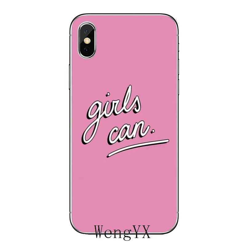 Прохладный Феминист обувь для девочек женские тонкий силиконовый ТПУ мягкий чехол телефона Apple Iphone 4 4s 5 5S 5C SE 6 6s 7 8 плюс X XR XS Max - Цвет: Girls-woman-A-07