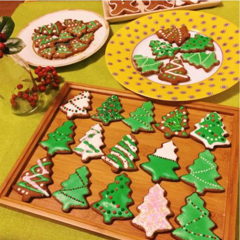 

christmas tree Shape baking Cookie Mold Cakestainless steel Frame DIY Cooking Metal Cutter kitchen accessories Z5235