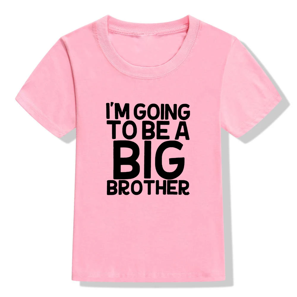 Летняя модная футболка с надписью I Going To Be A Big Brother Kid Boy Детские забавные рубашки