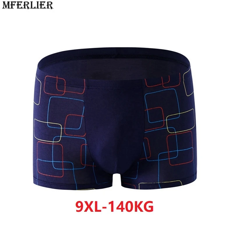 

men plus size big Boxer 9XL cotton Modal elasticity large size 7XL 8XL soft Underpants Underwear Breathable Boxershorts 140KG 54