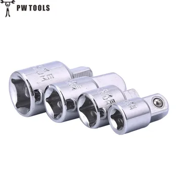 

PW TOOLS 4Pcs/Set Ratchet Socket Wrench Adapter Reducer Converter Set Hand Tool Kit 1/4 3/8 1/2 Wrench Craftsman Tools