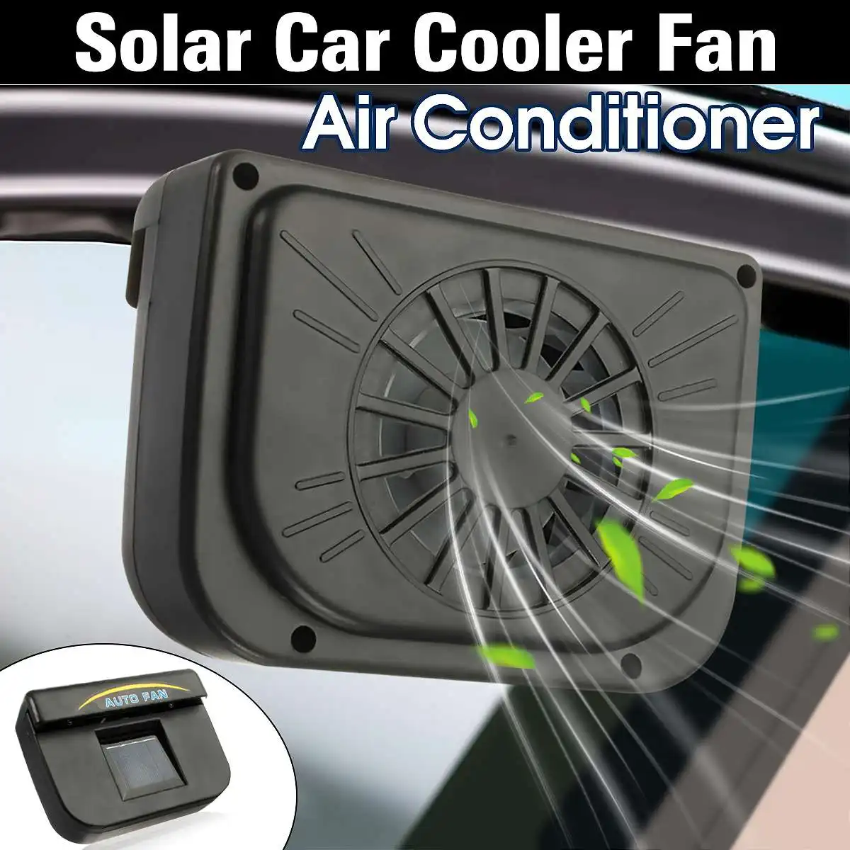 

Universal Solar Power Car Style Radiator Fan Fan Cool New Car Auto Air Vent Fan Environmental Exhaust Fan
