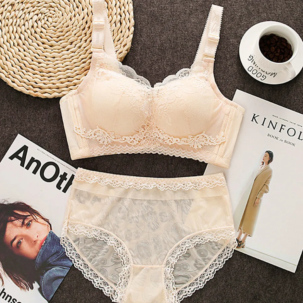 2019 Woman sexy sports bra set comfortable sexy lace underwear seamless push up girls underwear yoga bra top para mujeres 40J4 (11)