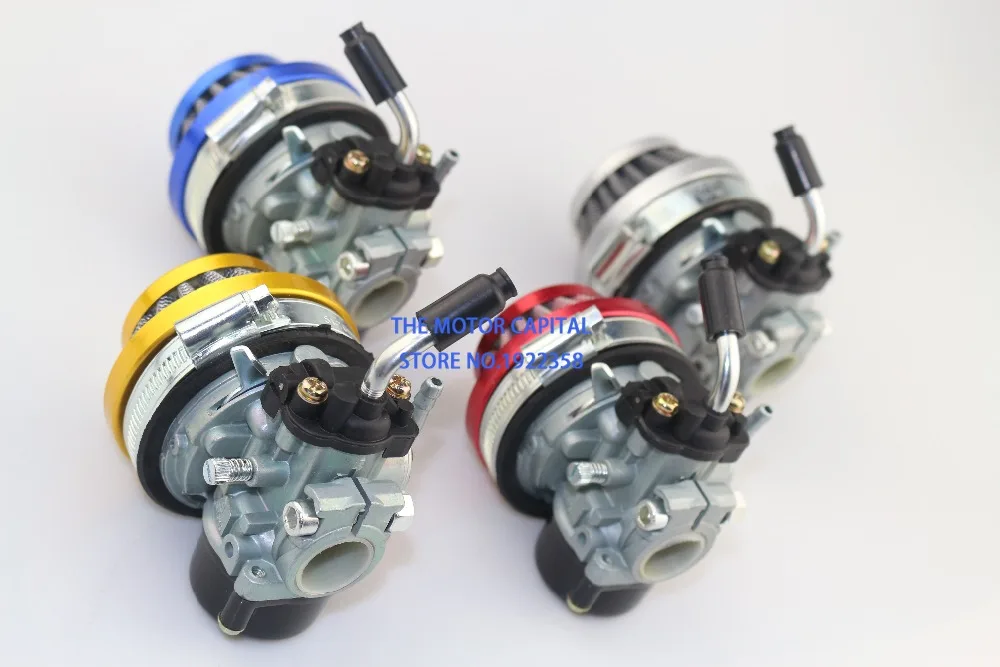 Золотой 49cc 50cc 60 66 80cc 2 тактный карбюратор воздушный фильтр подходит для