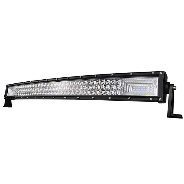  AUXTINGS Barre Lumineuse LED incurvée de 106,7 cm avec Spots et  projecteurs 240W Feux de Route ou Anti-Brouillard pour véhicule  Tout-Terrain SUV Quad Camion 4x4 Bateau