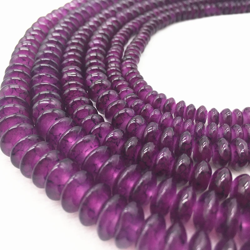 

UFO Shaped 3*6/4*8/5*10mm Glass Beads Loose Spacer Charm Beads Jewelry Making Accessory DIY #UU15