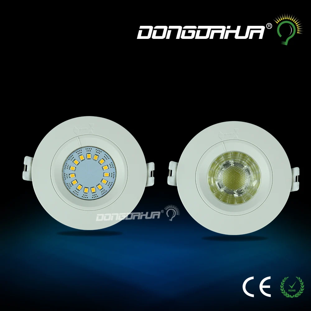 AC85 265V 3W 5W Dimmable LED Recessed Downlight Lamp White Ceiling Spot Light LED Down Light