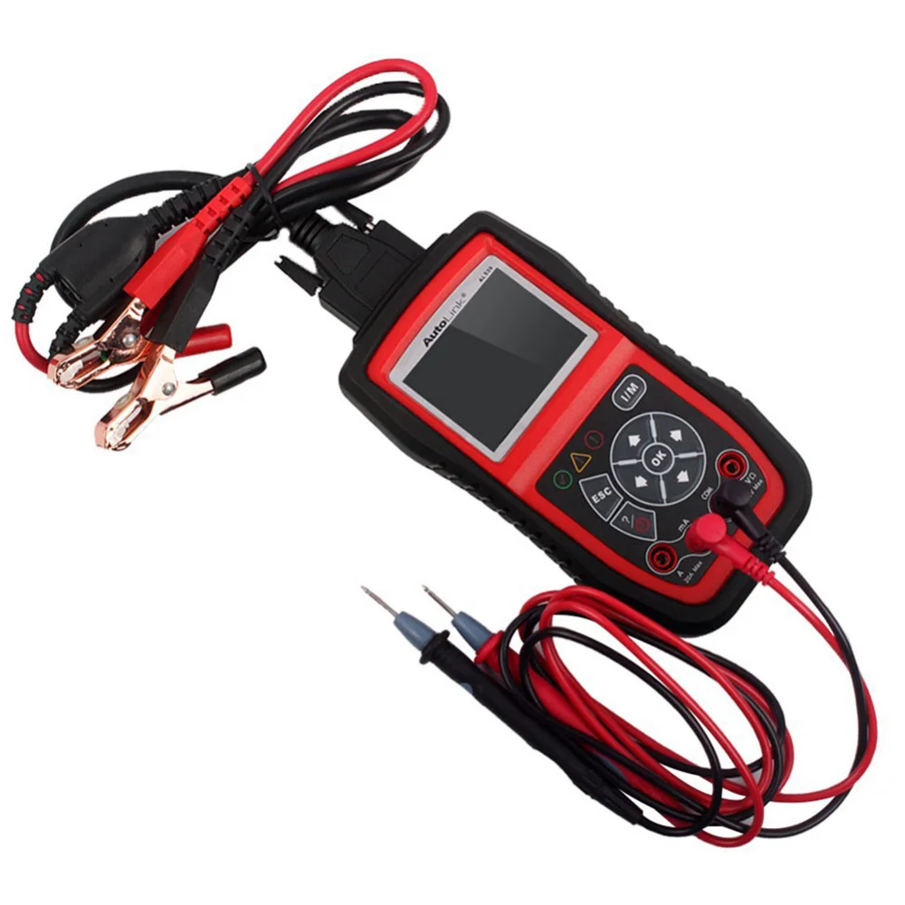 Autel AutoLink AL539B OBD2 сканер автомобильный тест er считыватель кодов диагностический