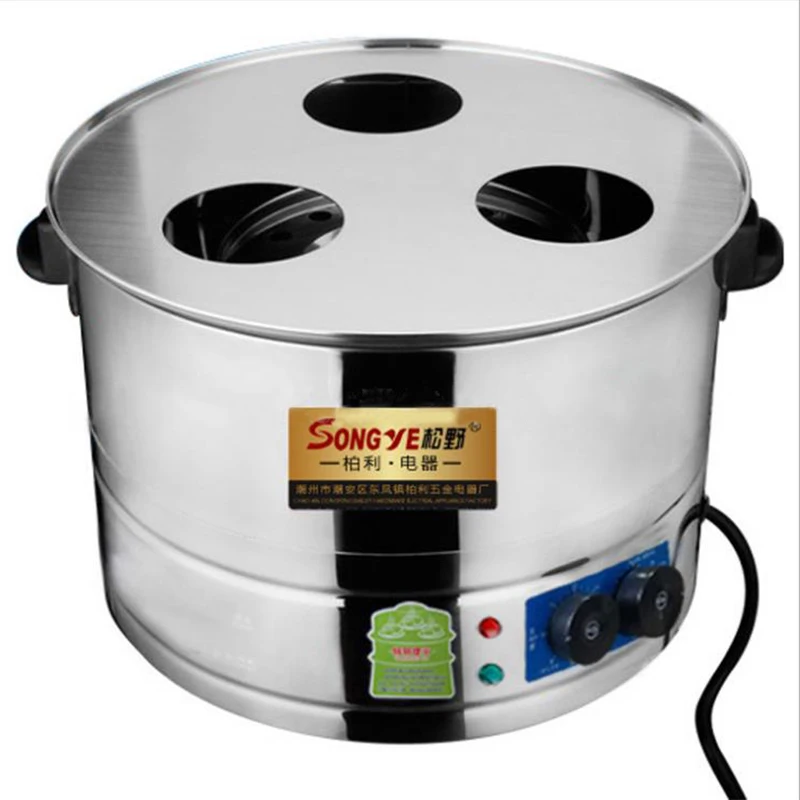 52CM three layer Stainless Steel Electric Steamer Buns Steamed Bread Machine