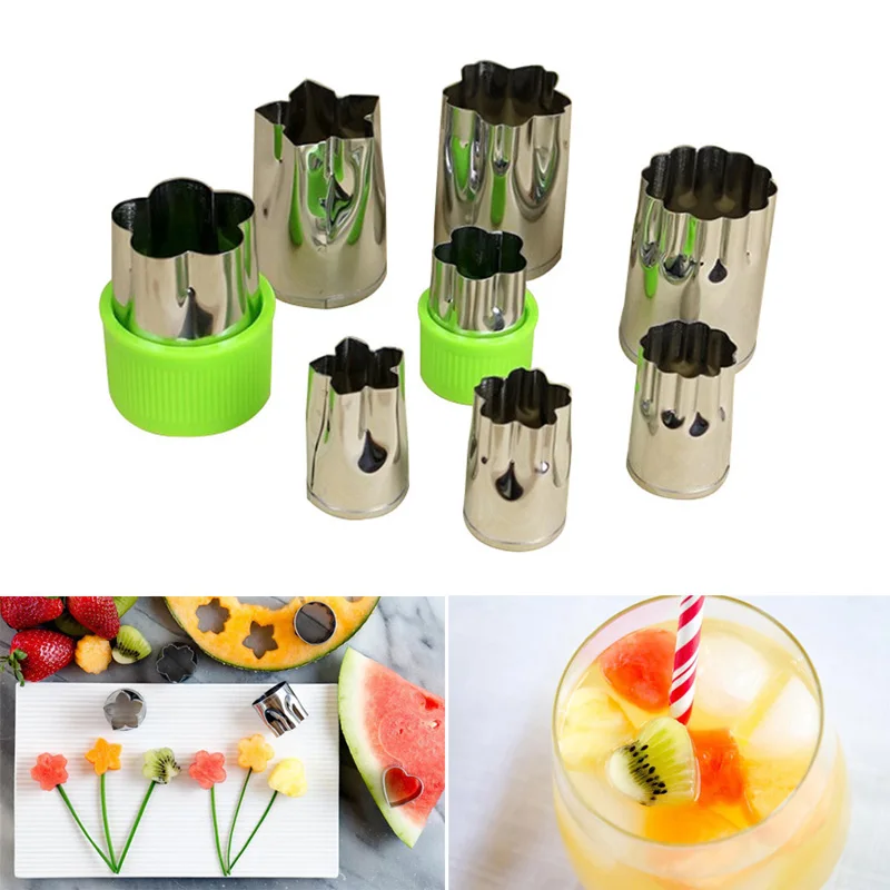 Kitchen Accessories Vegetable Cutter Shapes Set Kids Mini Cookie
