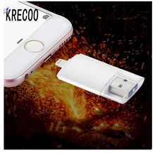 New 2N1 Waterproof Mini Smart External Memory Expansion Portable U Disk USB Flashdrive Storage Memory Stick 16GB For Iphone