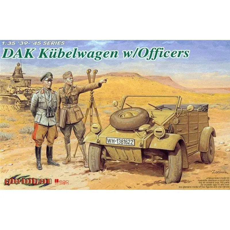 

DRAGON 6364 1/35 DAK Kubelwagen w/Officers - Scale model Kit