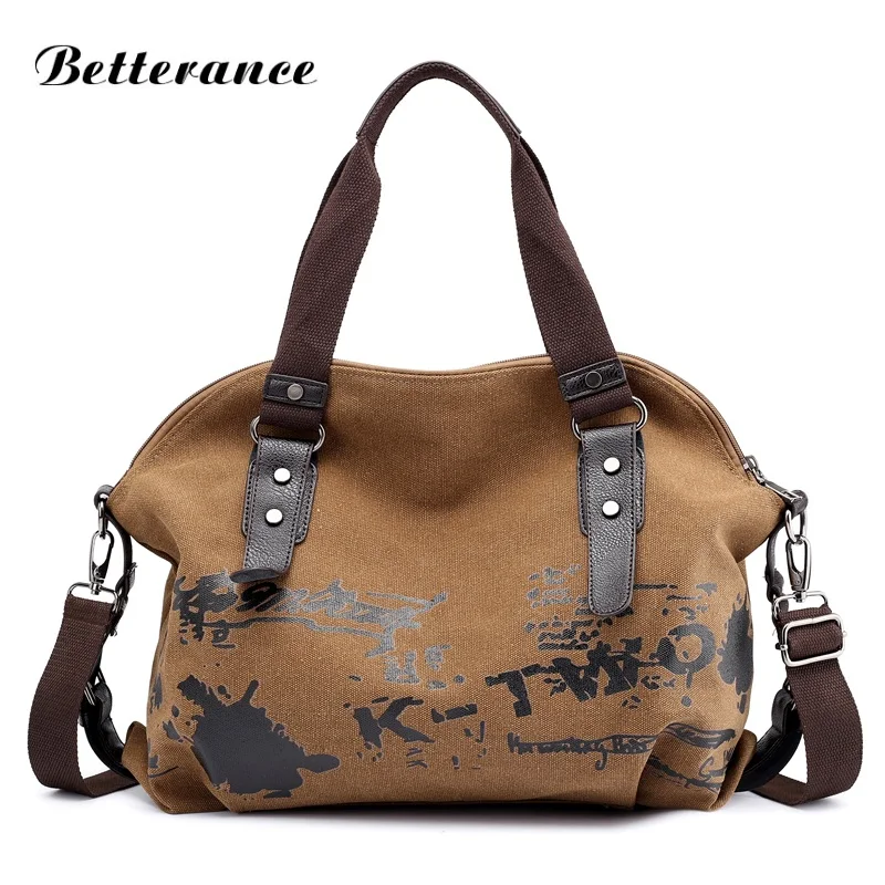 

Betterance luxury Canvas handbags women bags designer fashion bolsa feminina Letter sac a main luxury brand bags for women 2018