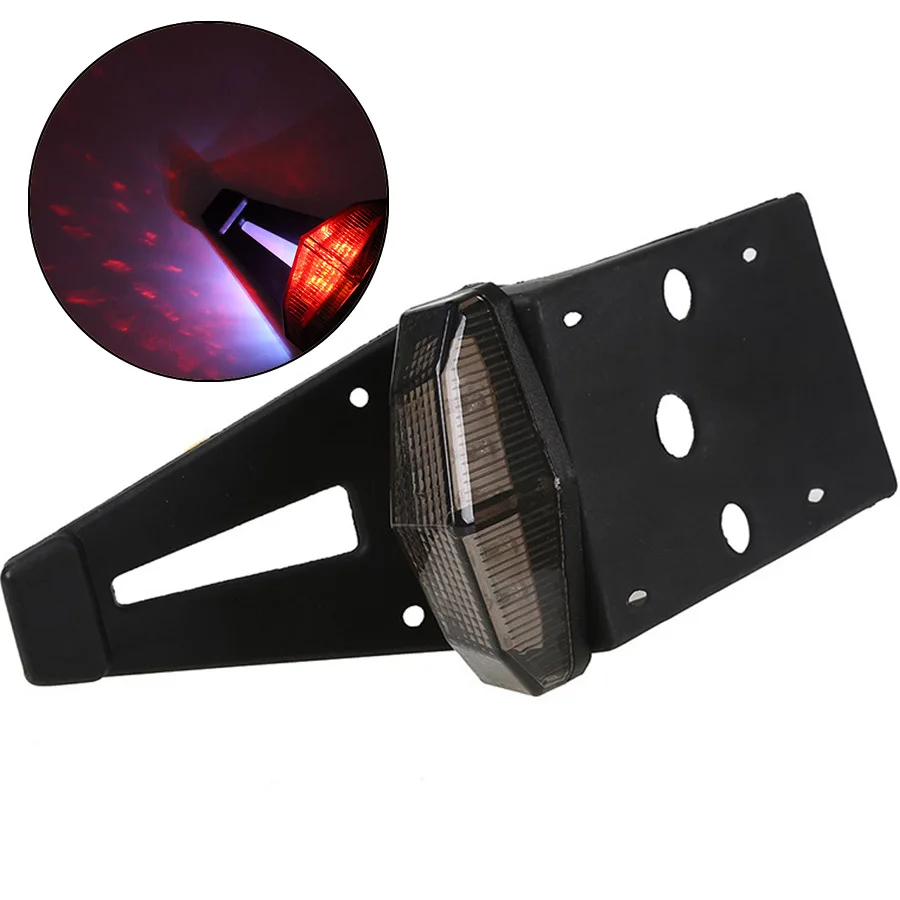 

Universal Smoke Len Motorcycle Fender LED Brake Stop Rear Tail Turn Light Enduro Dirt Bike Low Power Consumption High Output