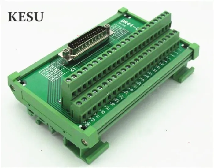 DB44 D-SUB DR-44 44 pin DR44 штекер 44pin порт din рейка Монтажная Клеммная колодка адаптер