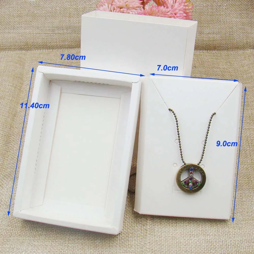 12pcs Brown Jewelry Wedding Gift Boxes Cardboard Bag for Ring Pendant Necklace 
