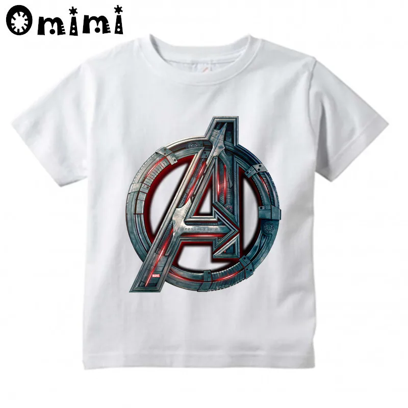 Детский мультяшный супергерой, дизайнерская футболка Топы с короткими рукавами и принтом супергероя для мальчиков и девочек, милая детская футболка ooo6011