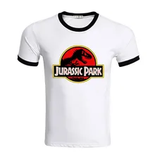 Парк Юрского периода, женские и мужские футболки, одежда с коротким рукавом, футболки с изображением динозавра, топы, унисекс, мир Юрского периода, одежда