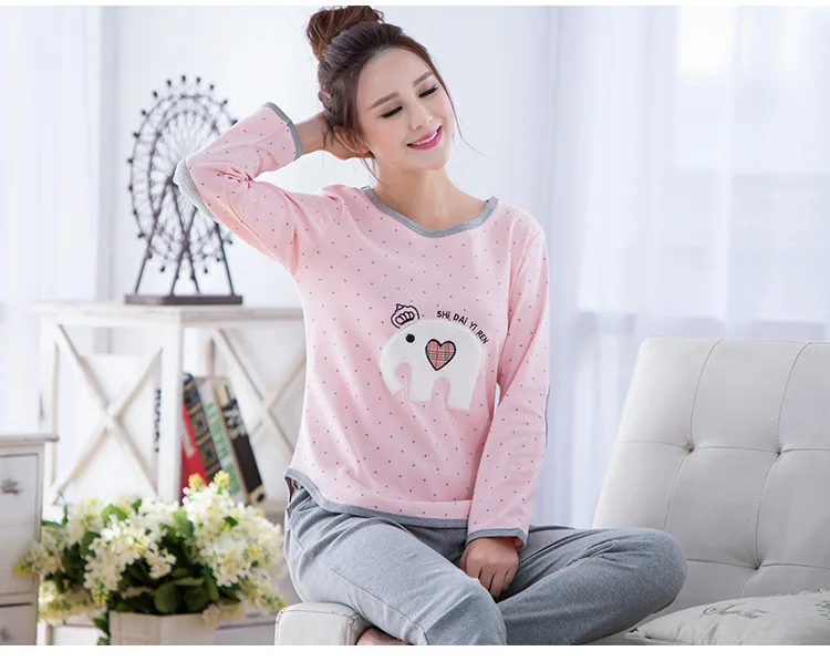 daxiangaixin pink pajamas set (1)