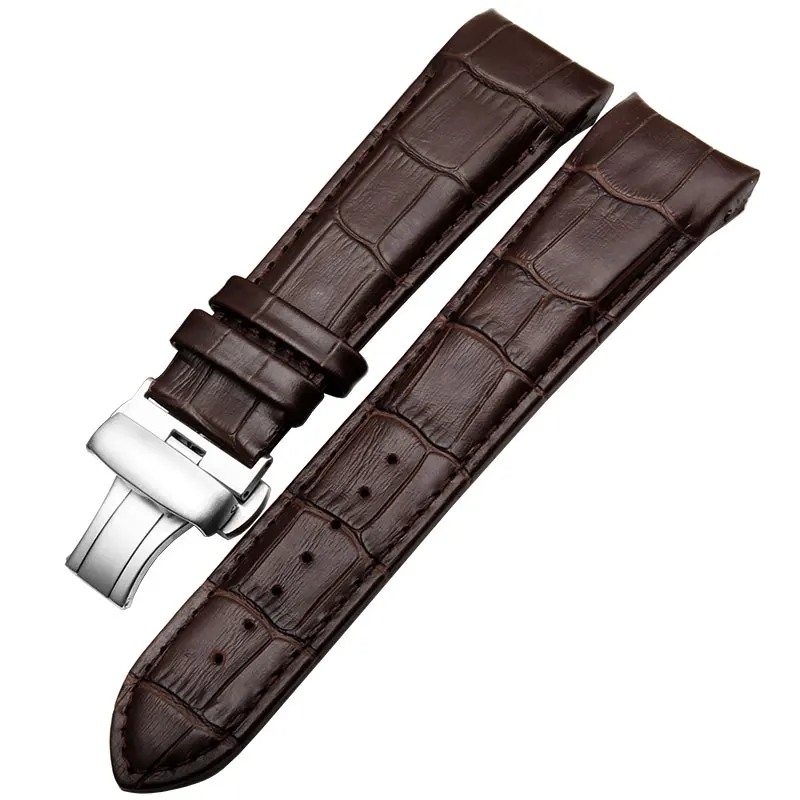 Ремешок для часов из натуральной кожи с изогнутым концом 22 мм 23 24 Tissot Couturier T035