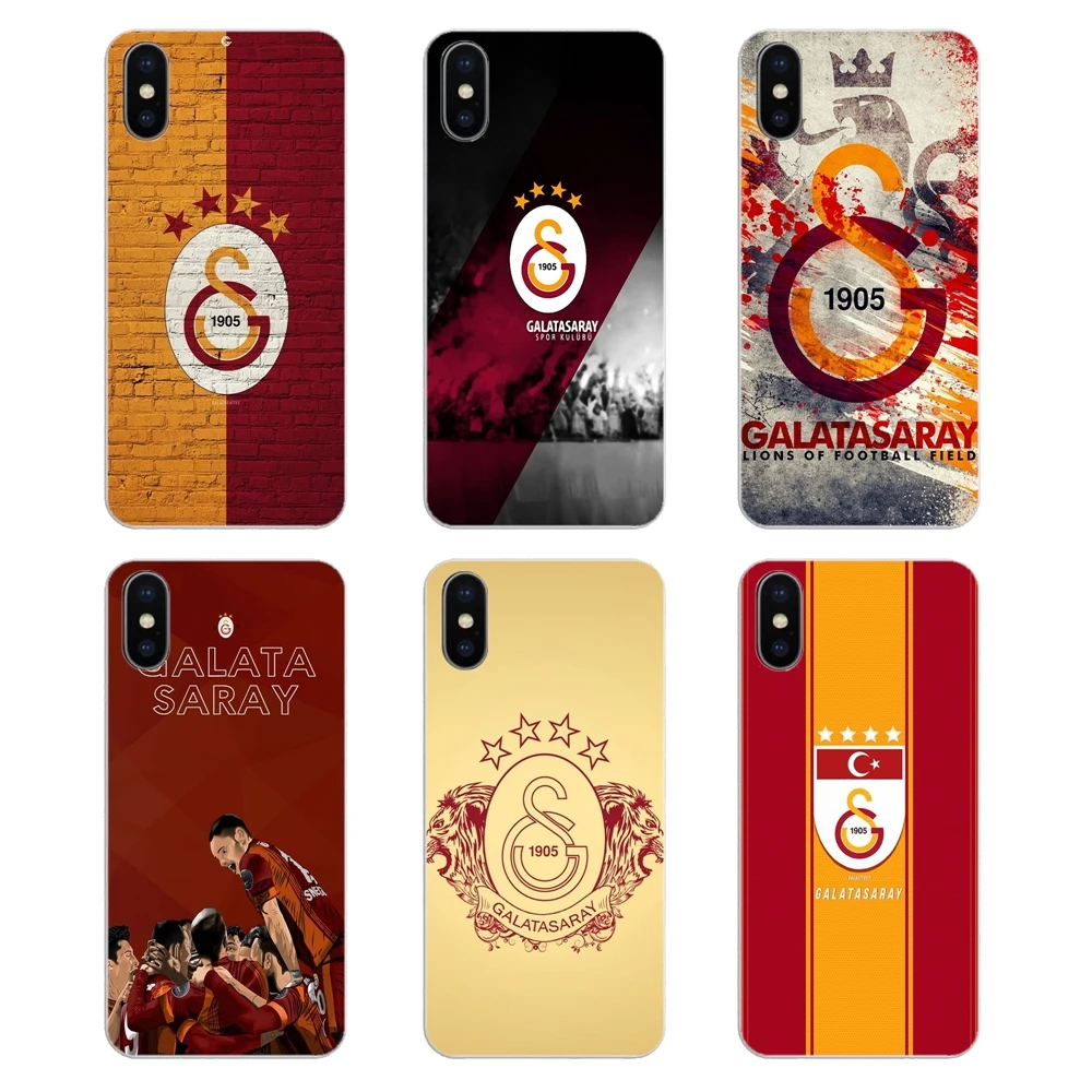 Transparent Soft Cases Covers For iPod Touch iPhone 4 4S 5 5S 5C SE 6 6S 7 8 X XR XS Plus MAX Galatasaray Turkey S.K. FC Logo |