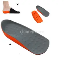 1 пара мужской каблук для увеличения роста Лифт Полустельки в незаметный носок коврик эластичная обувь вставка оранжевый