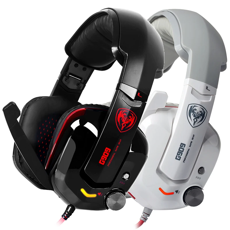 

G909 USB Gaming Headphone Headset Vibration 7.1 Virtual Surround Stereo Sound With Microphone