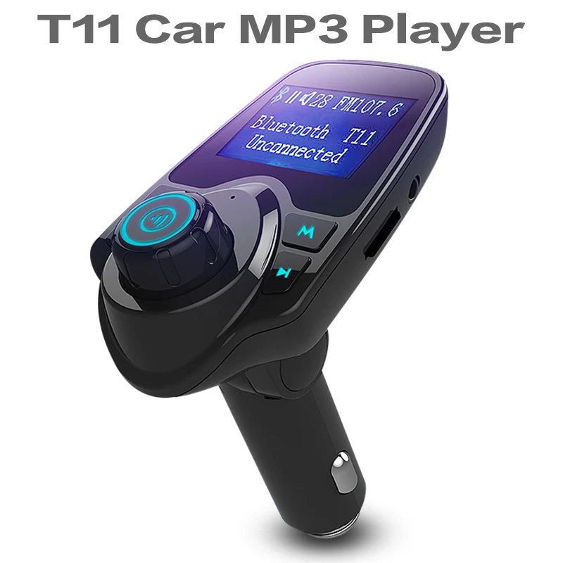 Car cigarette lighter type Car Bluetooth card machine U disk mp3 player
