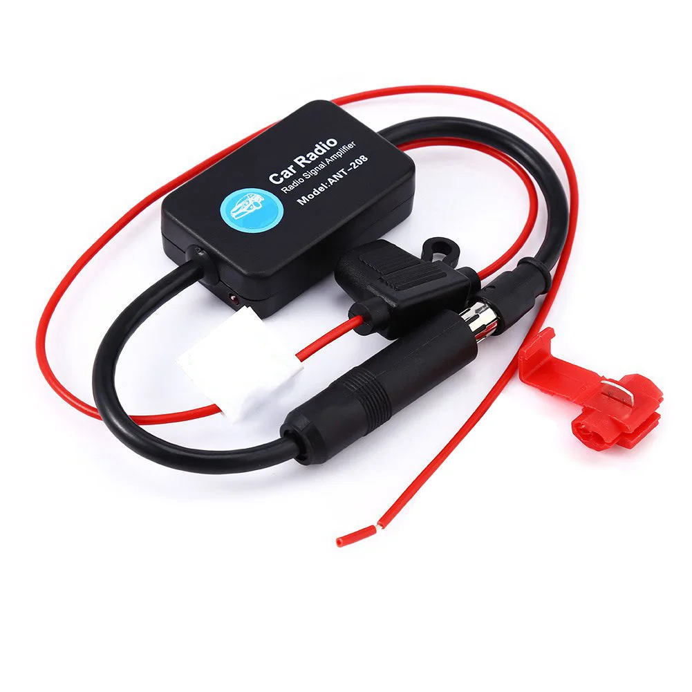 12V Auto Car Radio FM Antenna Signal Amp Amplifier Booster Universal For Marine Car Vehicle Boat 330mm FM Amplifier