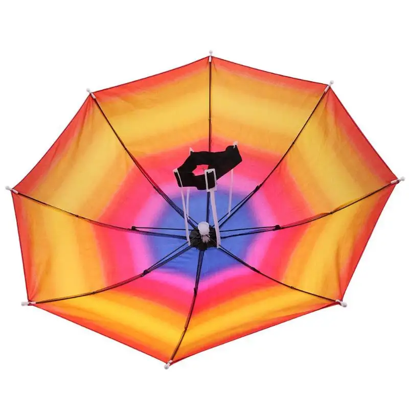 Портативный головной зонтик, анти-дождь, для путешествий, рыбалки, анти-солнце, зонтик-шляпа, Детские принадлежности для взрослых, детей/взрослых/пожилых людей