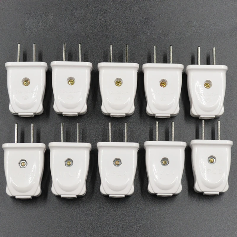 10pcs Two legged Power Plug Rotatable Household Socket 16A Air