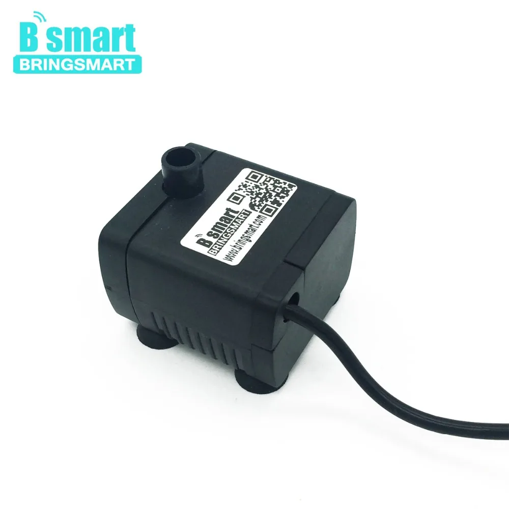 Бесколлекторный погружной водяной насос Bringsmart 12 В 400 л/ч 2 м солнечный мини