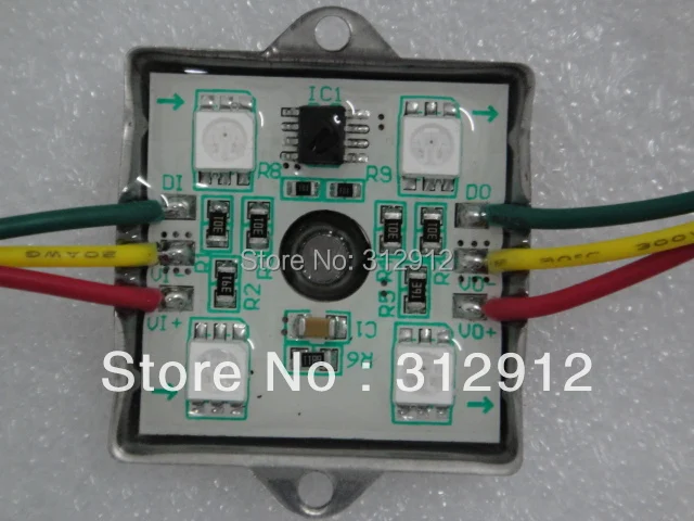 Пиксельный полноцветный светодиодный RGB модуль 12 В постоянного тока TM1804 IP68 0 96 Вт