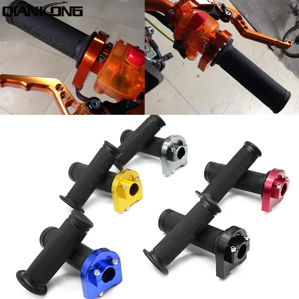 universal 7/8' 22mm Dirt Pit Bike CNC Aluminum Throttle Grips Cable