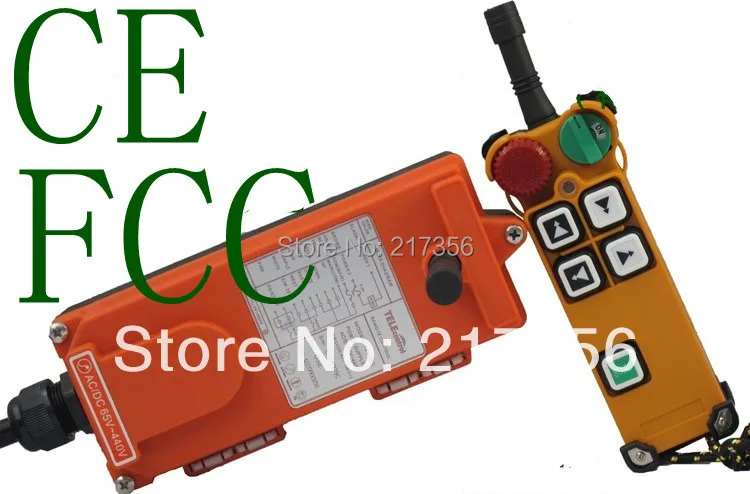 

F21-4D(include 1 transmitter and 1 receiver)4 Channels 2 Speed Hoist Industrial Wireless Crane Radio Remote Control Uting remote