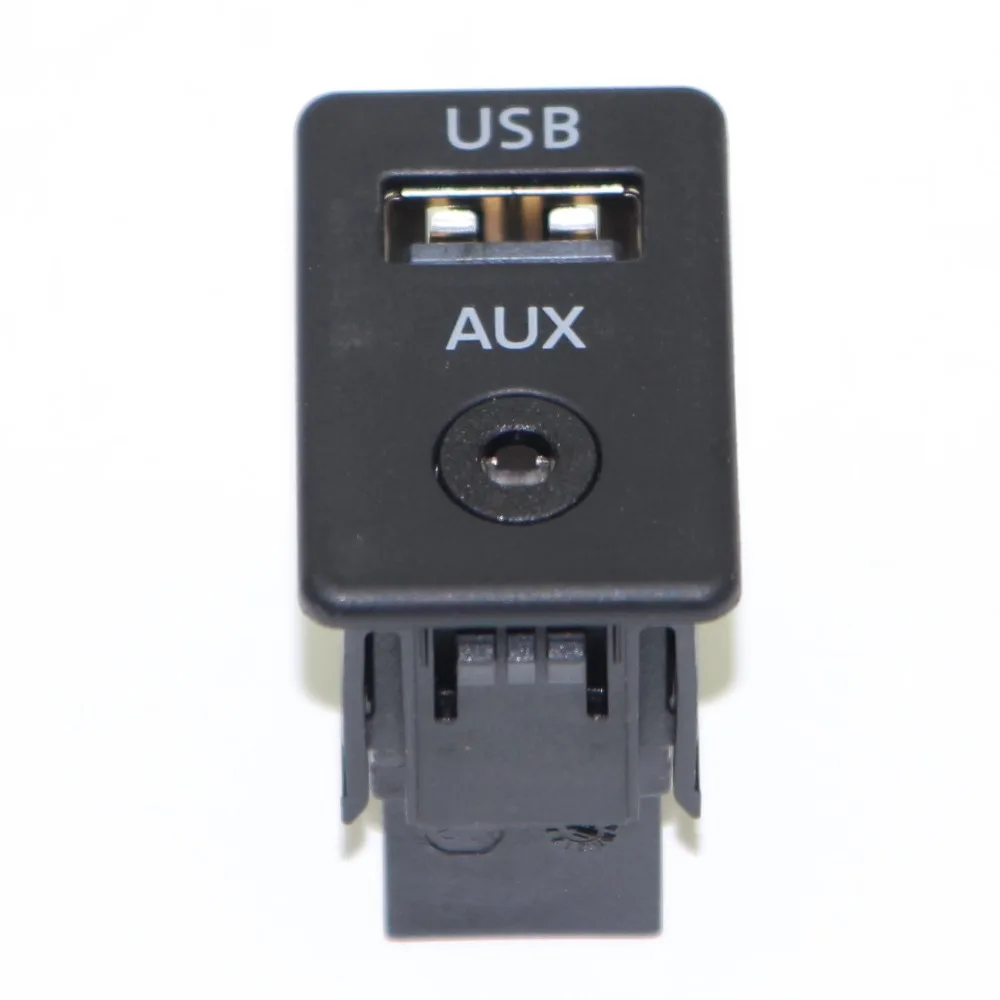 

1Pcs USB & AUX Data Audio Double switch Socket For RCD510 RNS310 VW Golf MK6 Jetta MK5 3CD 035 249 A 3CD 035 249A