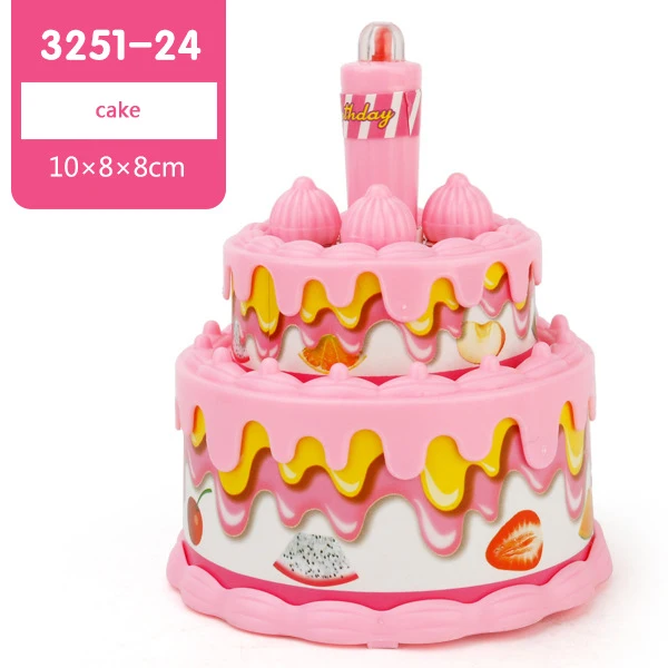 25 видов детских мини обучающих кухонных игрушек освещение моделирование звук Розовый бытовая техника подарок для девочек игрушка - Цвет: 3251-24