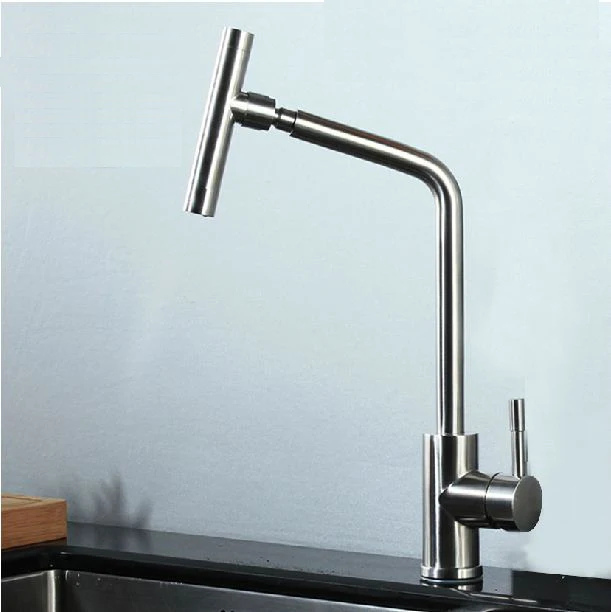 

304 stainless steel rotary kitchen faucet hot and cold water vegetables pot faucets