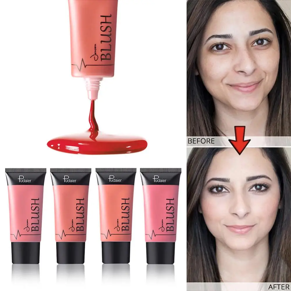 

NAQIER Make Up Blusher liquid brush face Concealer Pink Long Lasting bronzer Blusher palette stick Waterproof paste powder