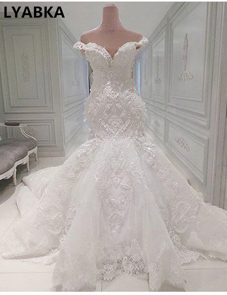 romantic mermaid wedding dresses