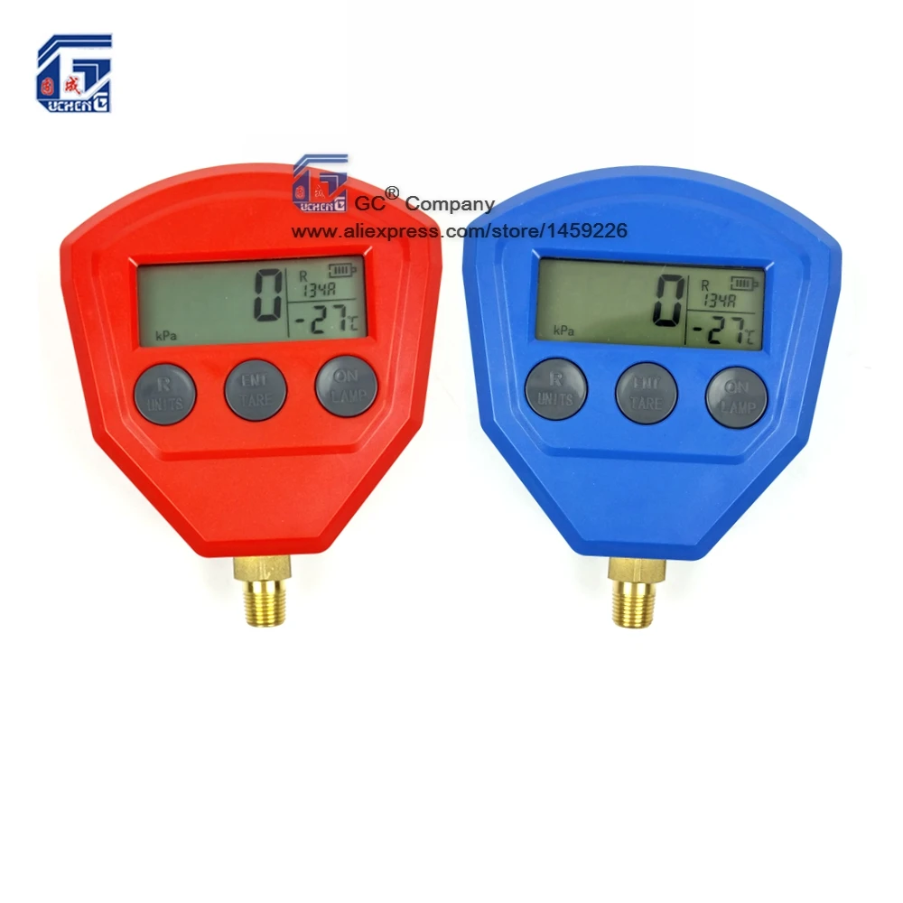 

R134a R22 R404A R410A R407C Digital Pressure Gauge for Air Conditioner Refrigeration