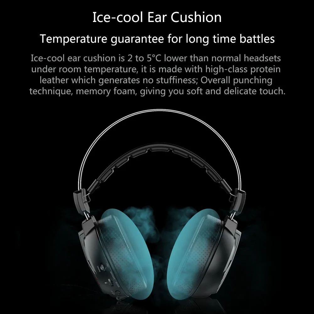 Продажа Высокотехнологичная Беспроводная 7,1 объемная звуковая USB стерео игровая гарнитура над ухом шумоизолирующие светодиодные мониторные наушн...