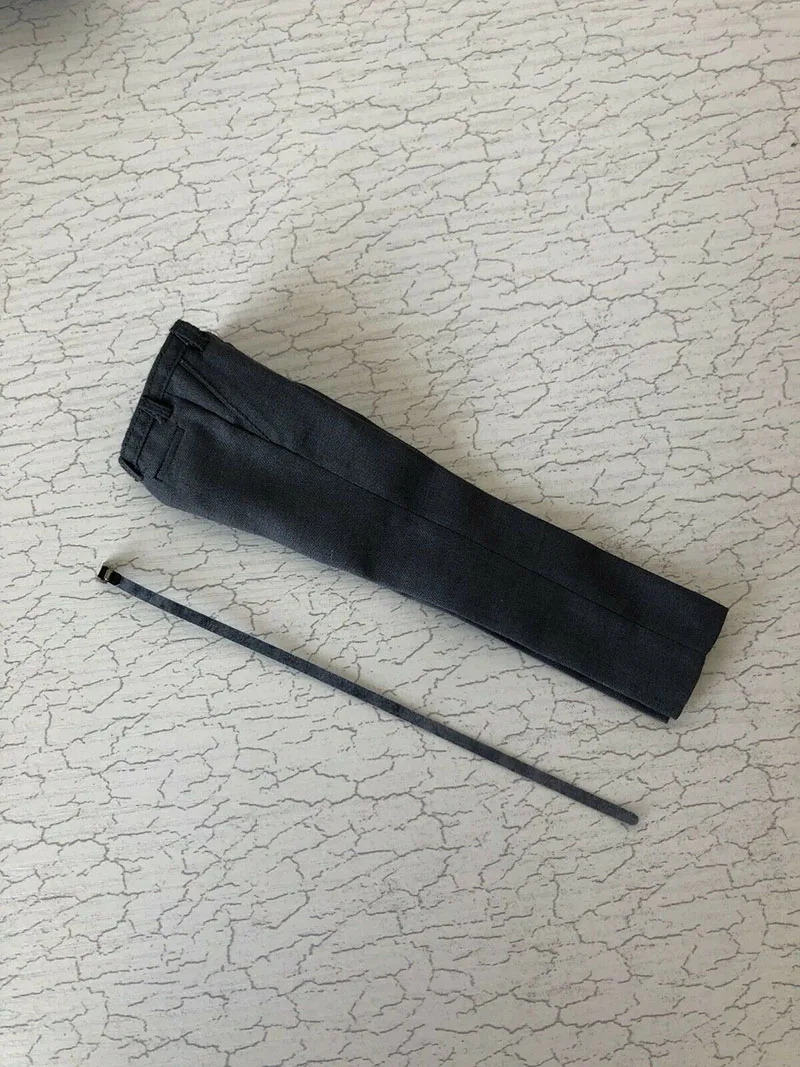 

1/6 Scale Gray Trousers with belts Pants Business Casual F 12'' man Figure body Accessories Toy