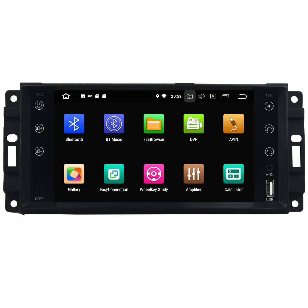 Sale KLYDE 4G Android 8 Octa Core 4GB RAM 32GB ROM Car DVD Multimedia Player Radio For Jeep Grand Cherokee Commander Patriot Wrangler 1